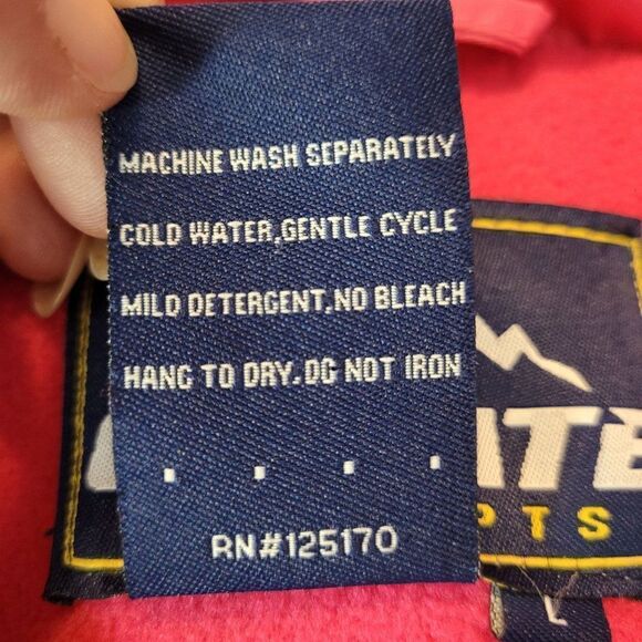 Climate Concepts Women's Hooded Puffer Vest L Pink Fuchsia Quilted Pockets - Picture 12 of 12